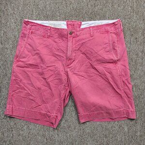 RALPH LAUREN Denim & Supply Chino Shorts Men’s 34 Pink 100% Cotton Casual Summer